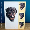Rottweiler Dog Card Simply Elegant Range